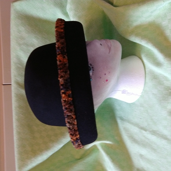 Via Tornabuoni Florence black felt hat - Picture 2 of 4